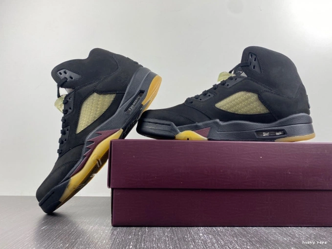 Rep Husky Jordan A Ma Black 5 FD1330-001 x Maniere Air 0825